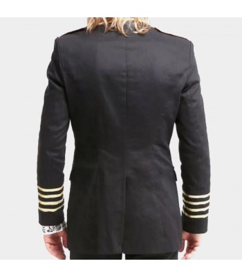 Men Gothic Military Officer Blazer Coat